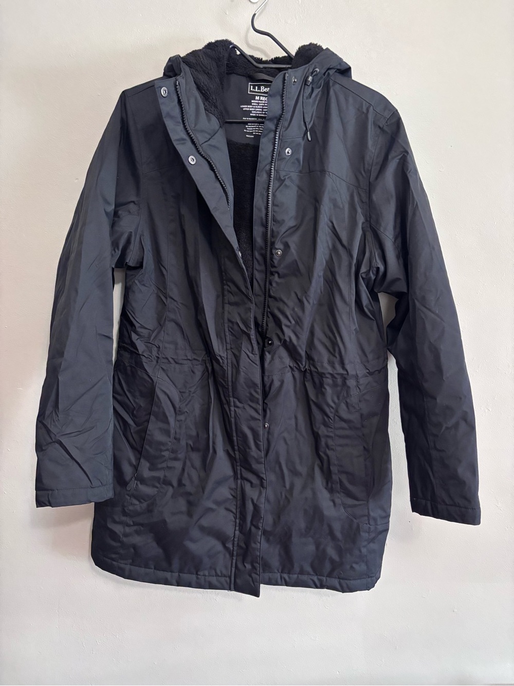 L.L. Bean Women’s Black Hooded Parka Jacket